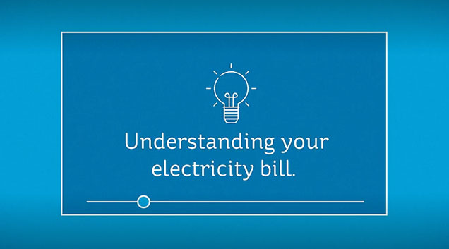 An image containing the words Understanding your electricity bill