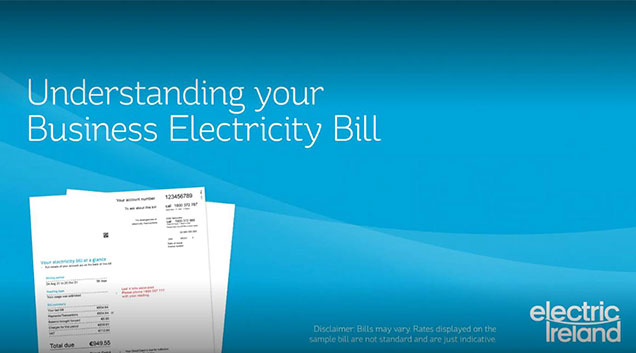 A photo with an electricity bill