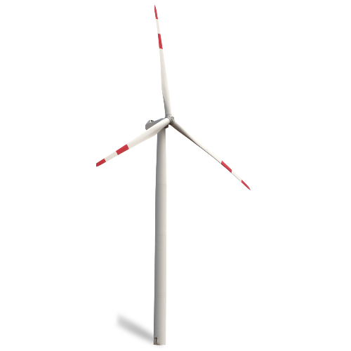 A wind turbine capturing sustainable wind energy