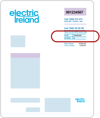 Your GPRN is located at the top right of your bill, under the account number and Electric Ireland contact details